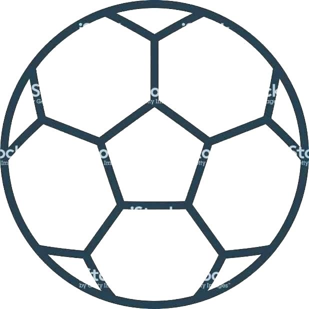 618x618 outline of a football outline drawing of football shirt