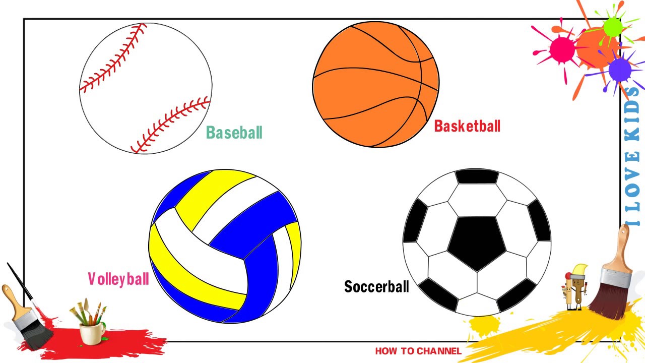 1280x720 How To Draw Balls Easy Simple Step