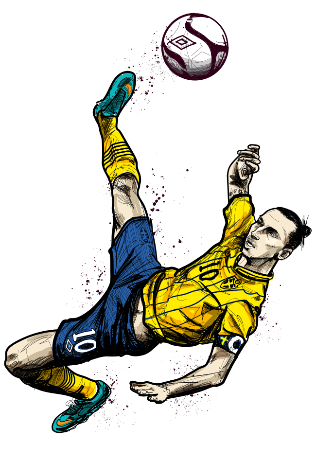 650x950 The World According To Zlatan Illustrations Football, Soccer