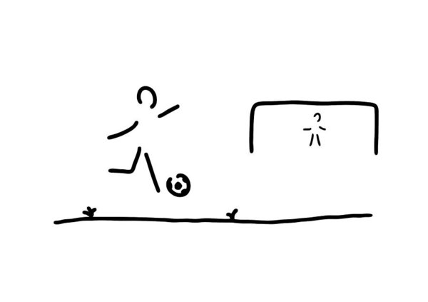 600x423 Football Goal Drawings Fine Art America