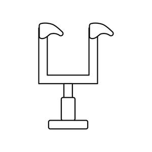 300x300 Football Goal Posts Royalty Free Vectors