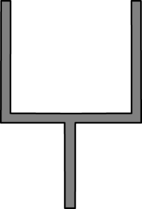 204x300 Clipart Football Goal Post