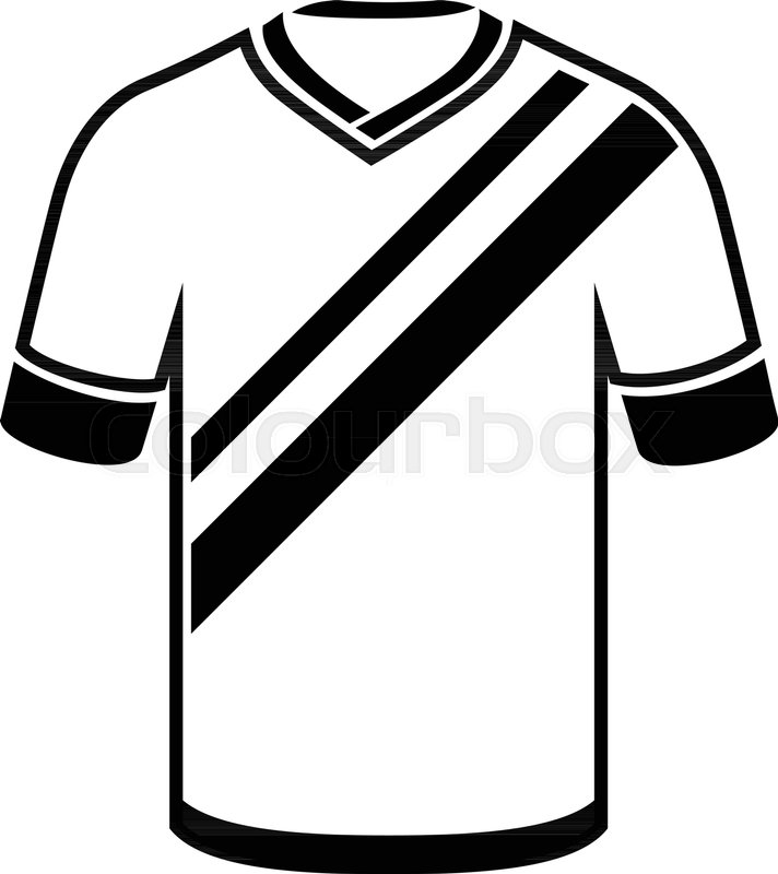 712x800 Shirt Football Icon Simple Stock Vector Colourbox
