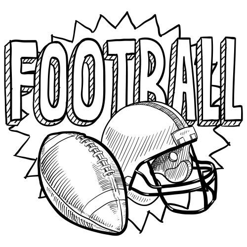 500x500 Football Coloring
