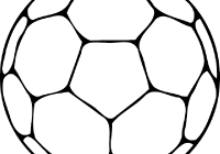 200x140 Football Outline Clipart