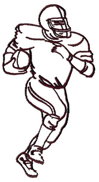 327x600 Football Outline Free Image Field Template