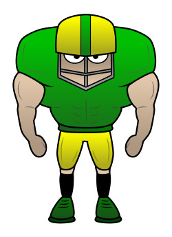 250x345 Drawing A Cartoon Football Player