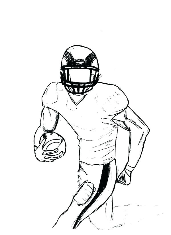 600x826 football player coloring pages images of drawing football player