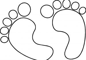 300x210 how to draw baby footprints how to draw footprints steps