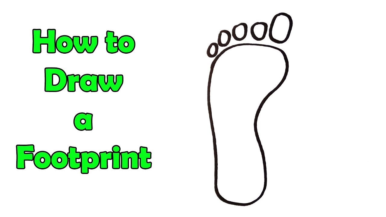 1280x720 How To Draw A Footprint