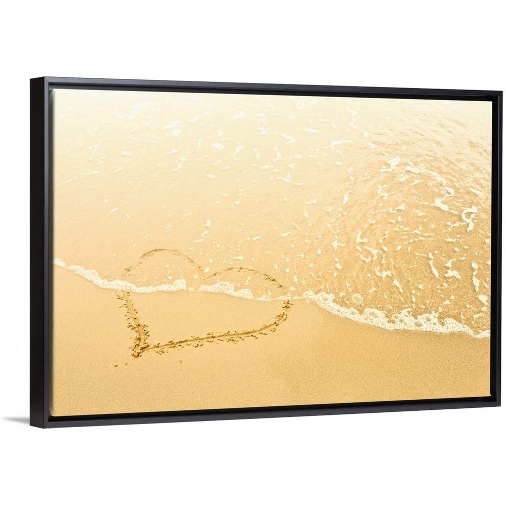 1000x1000 Floating Frame Premium Canvas With Black Frame Wall