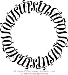 219x240 Footsteps In Faith Circle Ambigram A Custom Ambigram