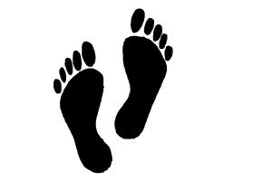 300x200 How To Draw Footprints