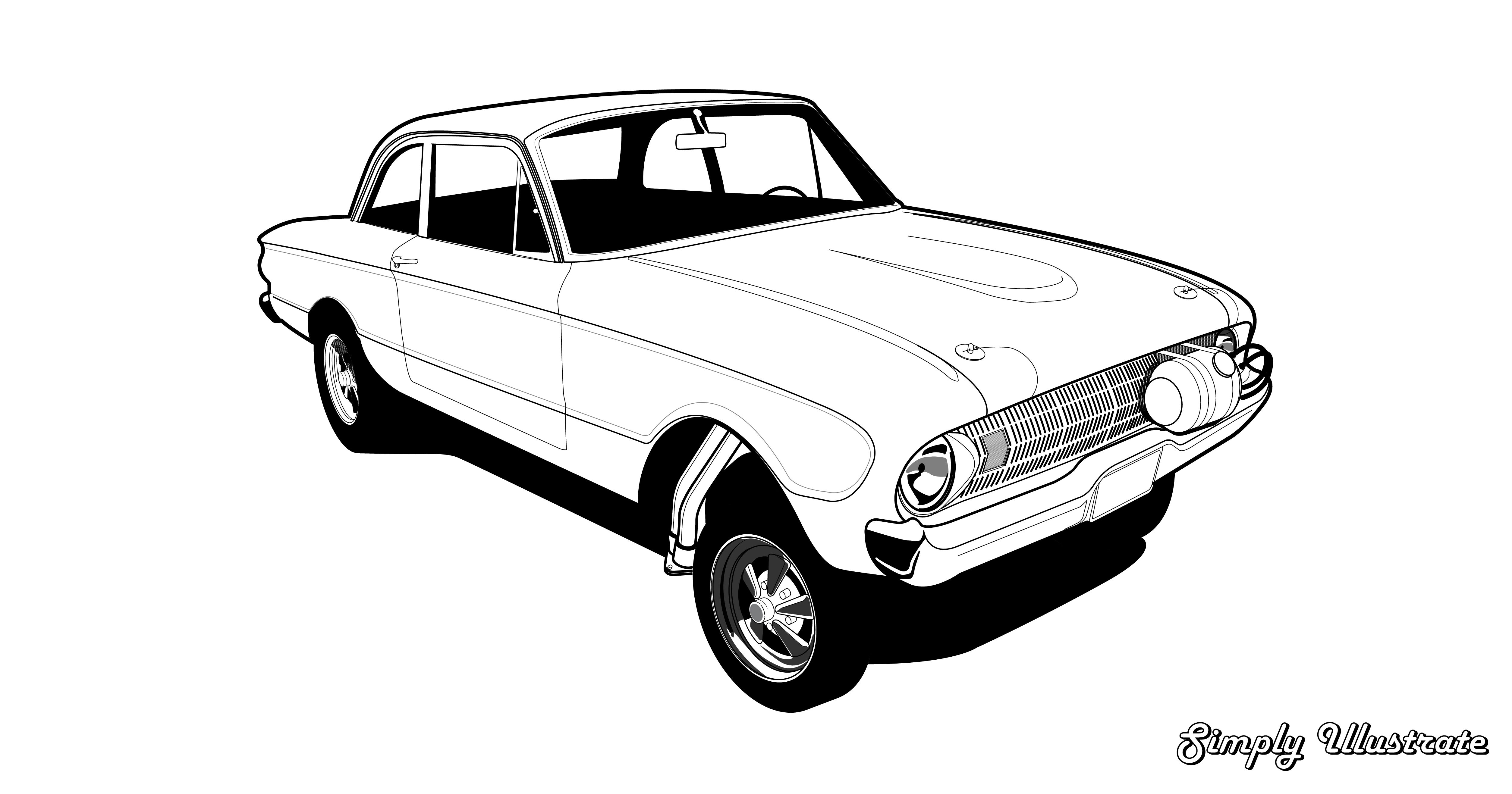 5017x2636 Ford Falcon Gasser