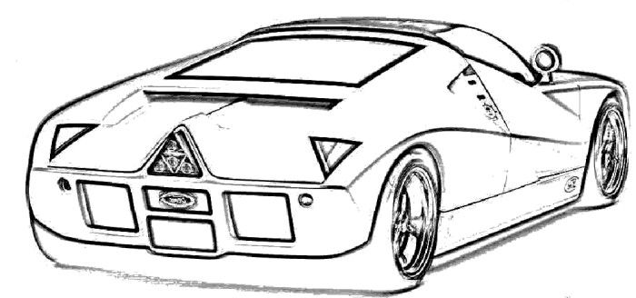 700x328 Car Ford Coloring