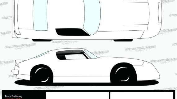 570x320 Model T Car Outline Coloring Pages Drawing Template Autocad
