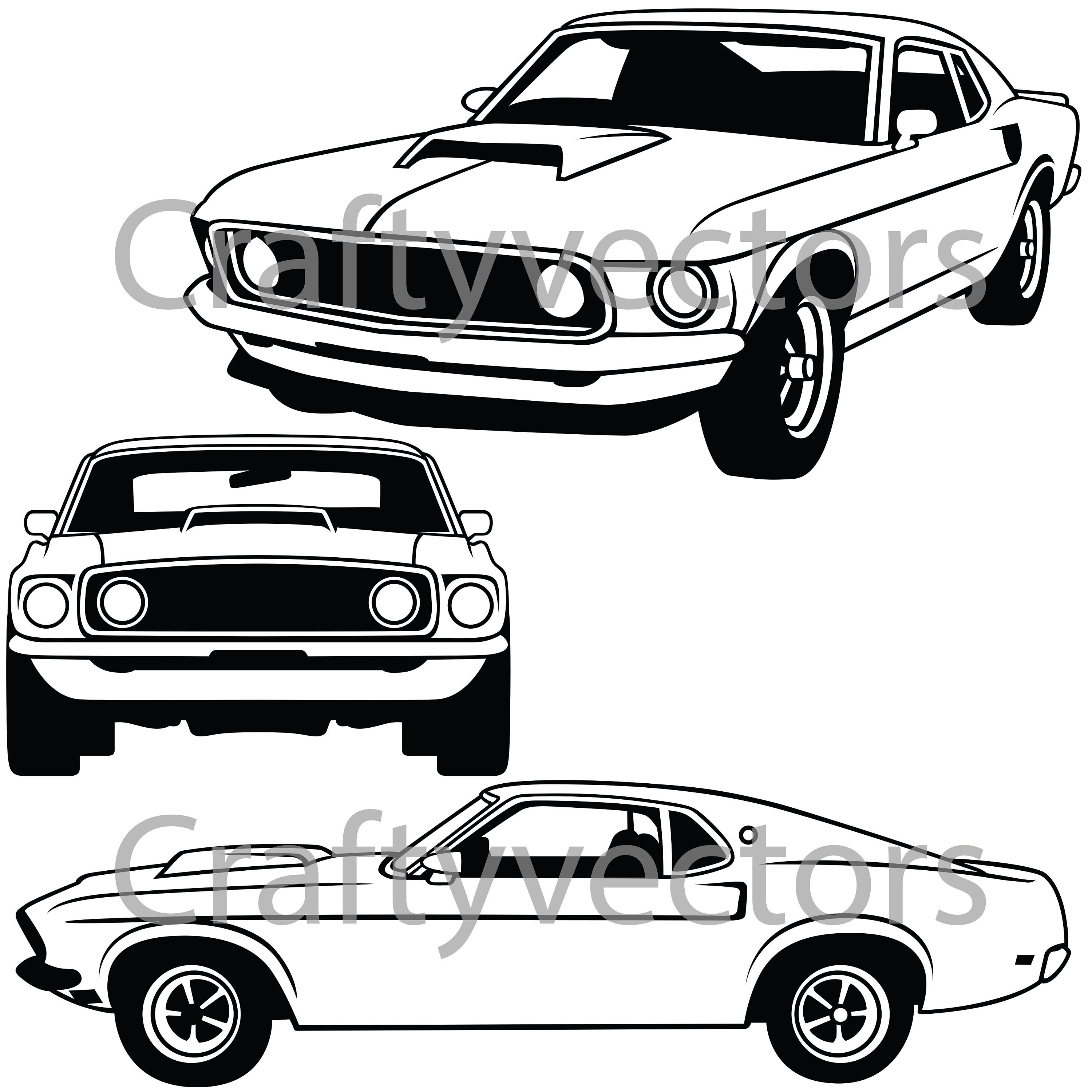 3000x3000 Ford Mustang Vector Etsy