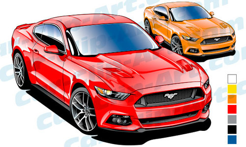 500x300 Mustang Gt Clipart