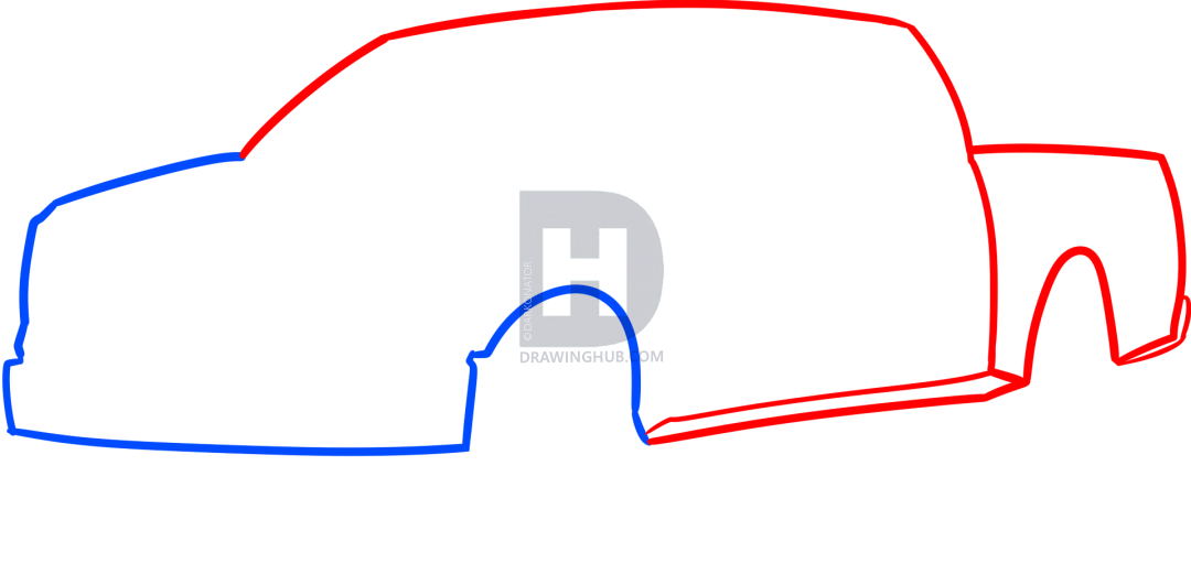 1080x521 How To Draw An F Ford Pickup Truck, Step