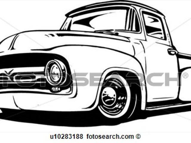 640x480 Ford Clipart Pickup Truck Trailer