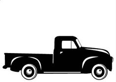236x167 Old Ford Truck Silhouette