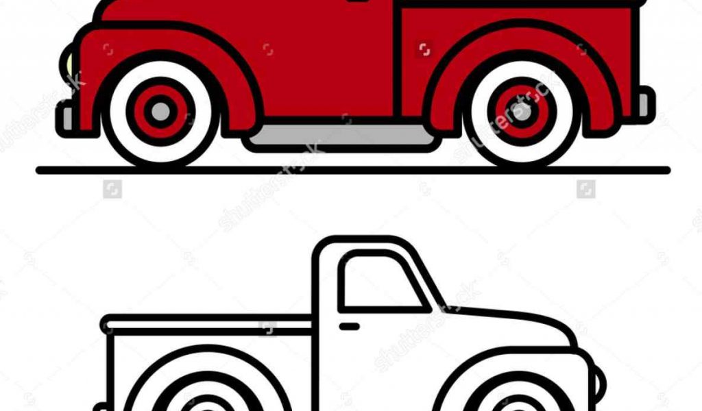 1024x600 Old Ford Pickup Trucks Drawings