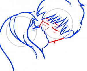 302x246 How To Draw How To Draw A Kiss For Kids