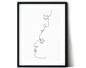 340x270 Drawing Men Kissing Etsy