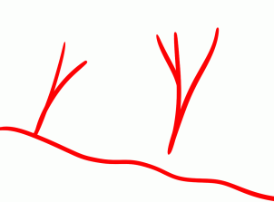 302x223 How To Draw Forests, Forest Backgrounds, Step