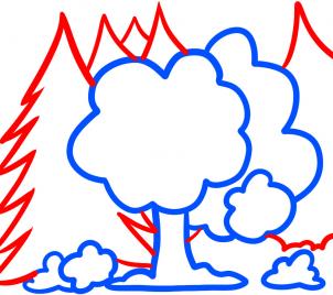 302x268 How To Draw How To Draw Trees For Kids