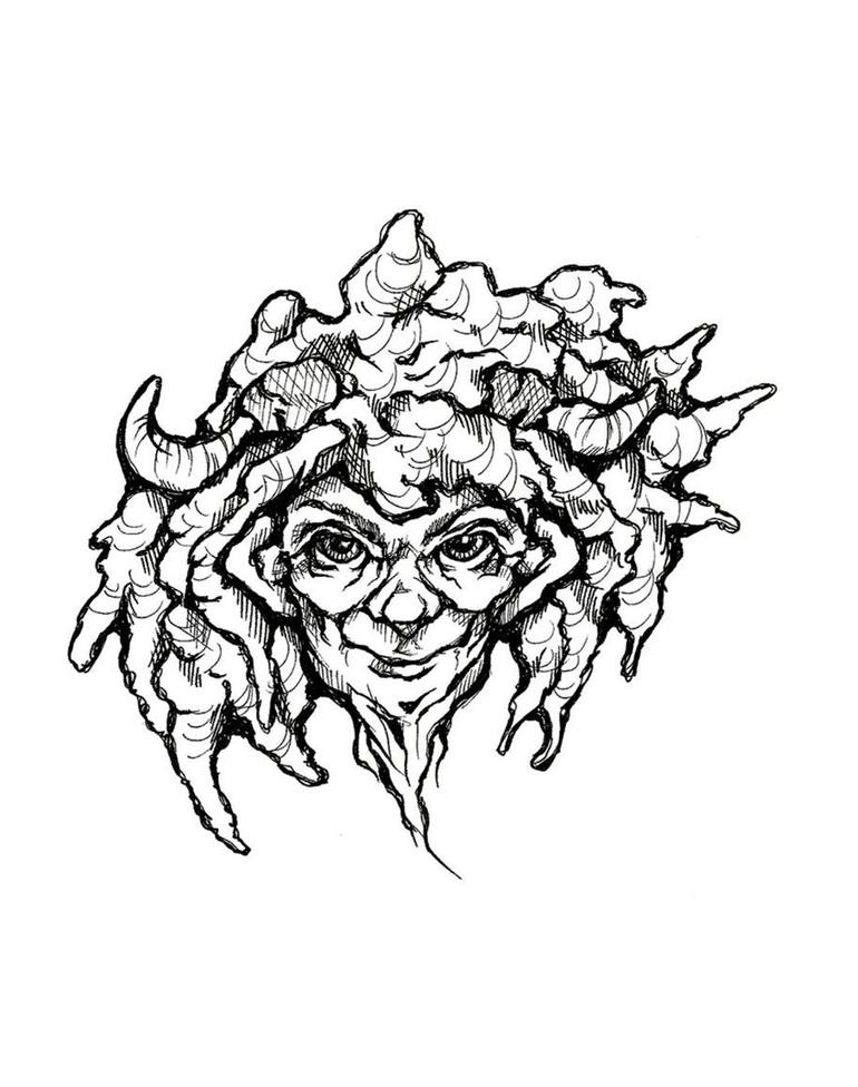 770x976 Spirit Of Forest Drawing