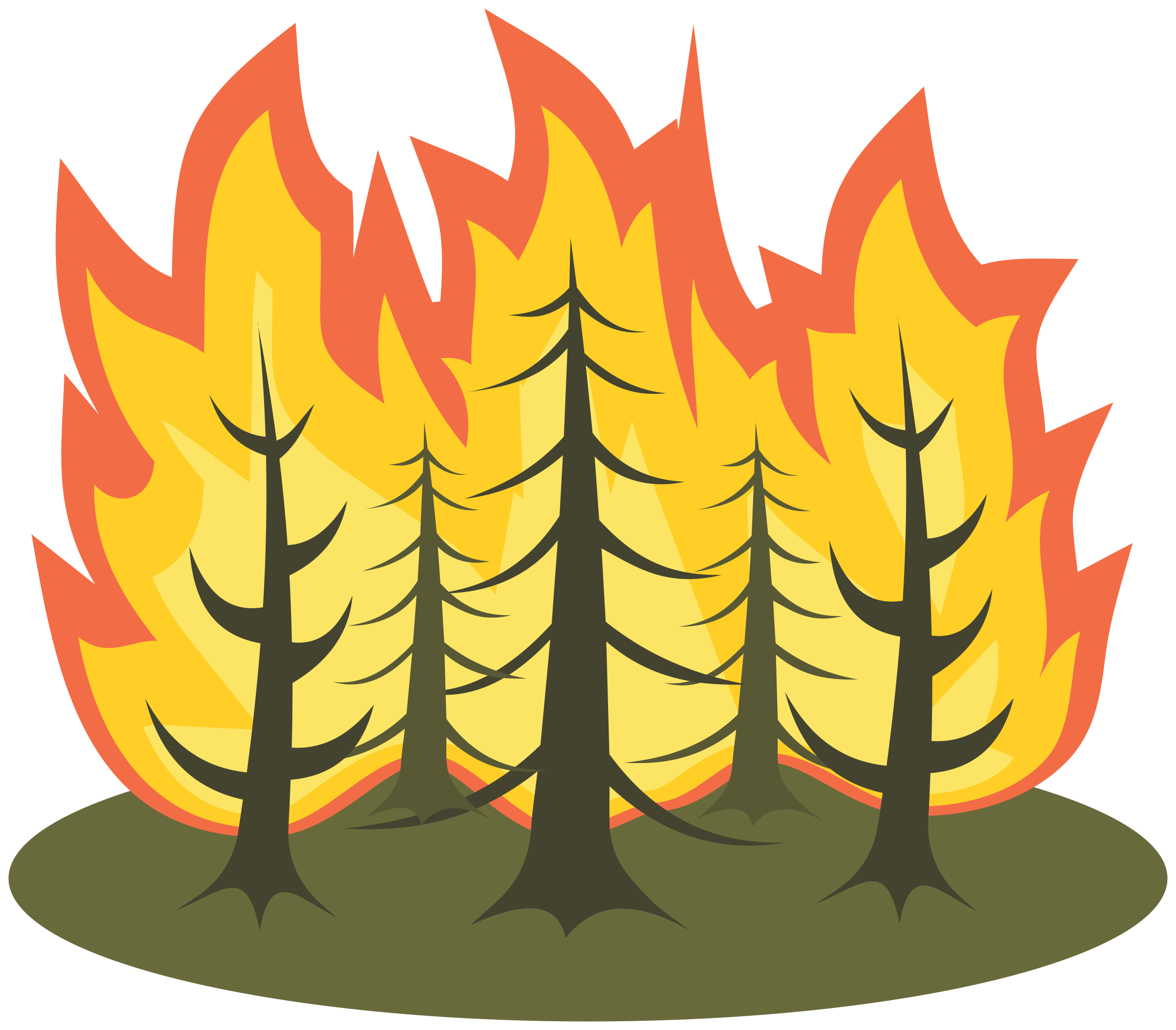 2400x2103 Collection Of Free Drawing Flames Forest Fire Download On Ui Ex