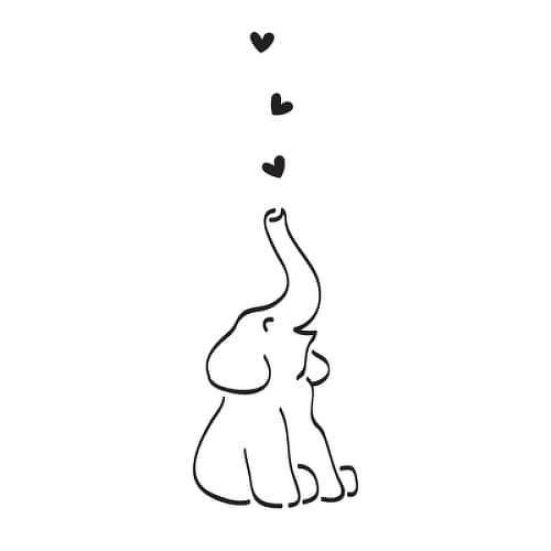 500x500 Dumbo Tiny Tats Tattoos, Animal Tattoos