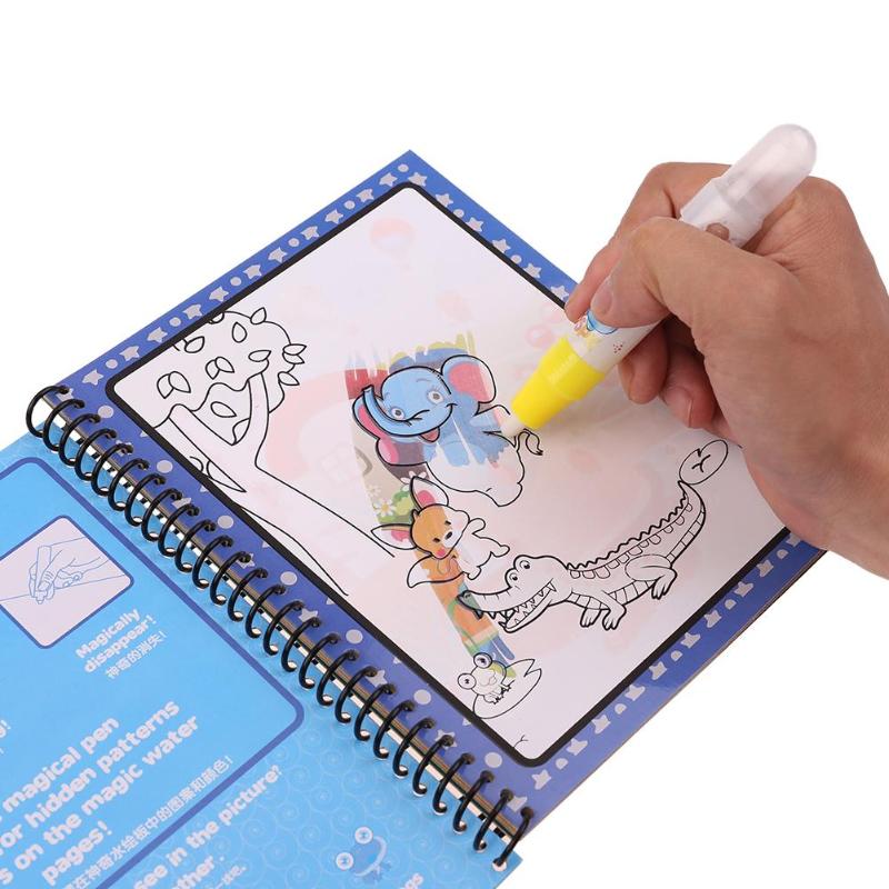 800x800 Magic Water Drawing Book Baby Kids Paint Learning Notebook Forest