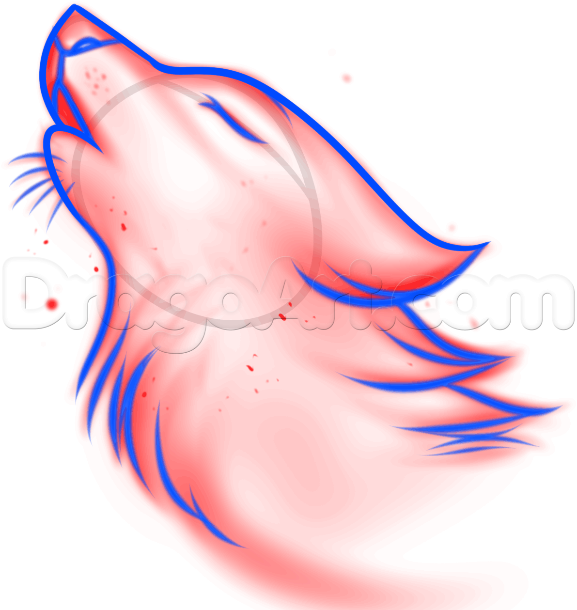 1191x1259 How To Draw A Wolf Spirit, Step