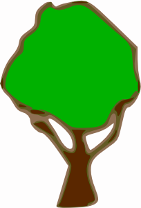 204x300 Tree Drawing Clip Art
