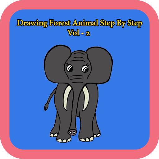 512x512 Drawing Forest Animal Step