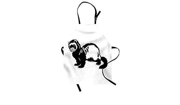 600x350 lunarable ferret apron, wildlife habitat furry