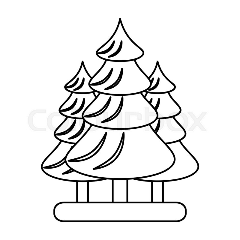 800x800 Forest Landscape Icon Image Vector Stock Vector Colourbox