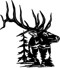 206x231 Bull Elk Forest Scene Playing Dirty Llc