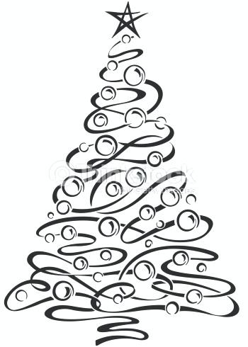 350x490 Christmas Trees To Color Tree Drawing For Coloring Pages