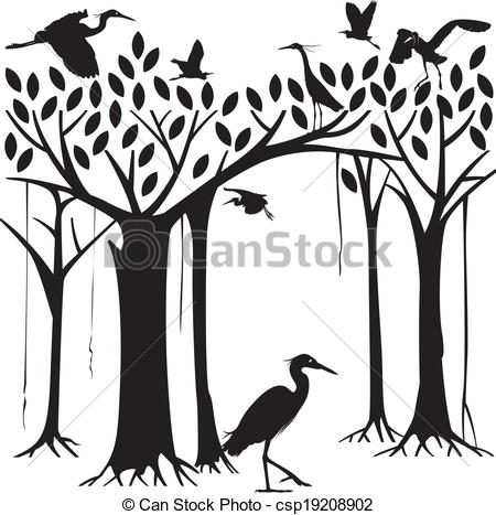 450x467 Forest Trees Drawing