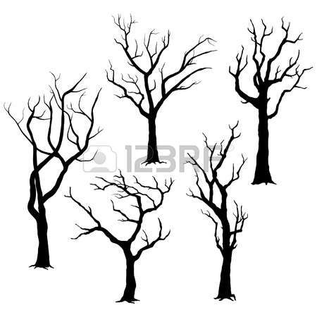 450x450 Art Journal Silhouette Clip Art, Tree
