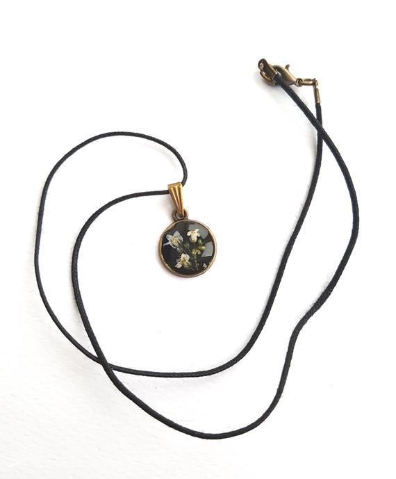 570x689 Forget Me Not Choker Women Choker Resin Pendant Resin Etsy