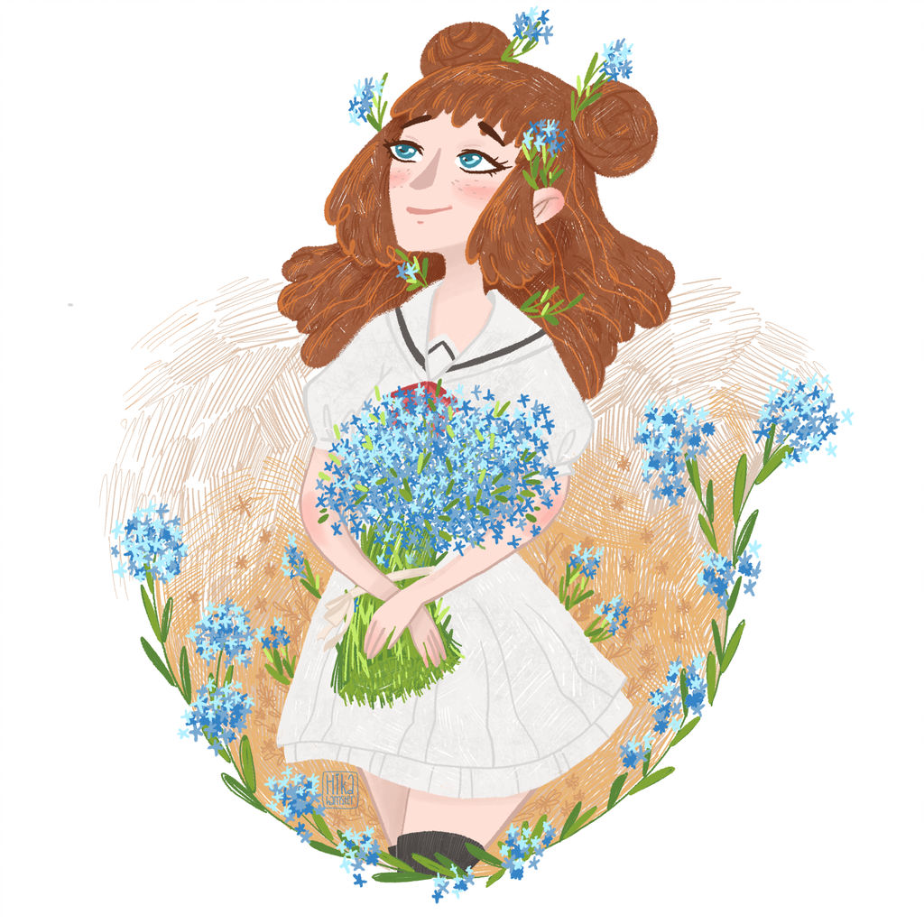 1024x1024 Forget Me Not Flowers