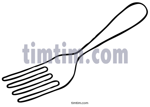 512x364 Free Drawing Of Kitchen Fork Bw From The Category Cooking Food