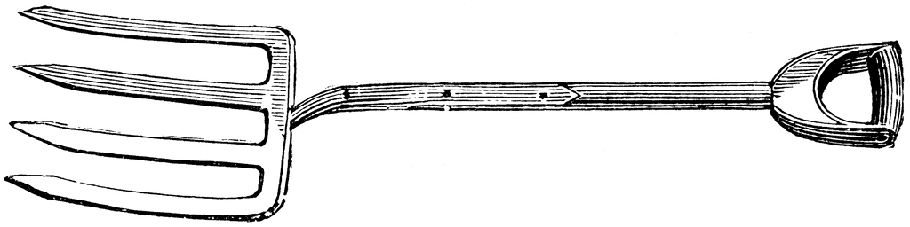 1024x256 Garden Fork Drawing