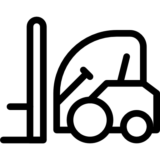 512x512 Forklift Drawing Vector