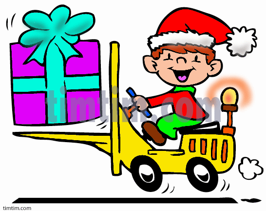 546x432 Free Drawing Of Christmas Elf Forklift From The Category