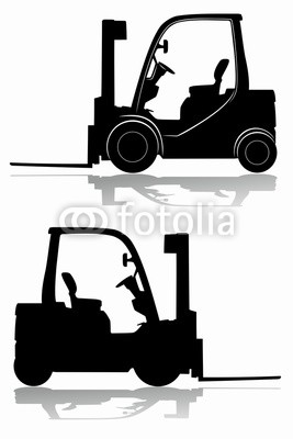 267x400 Silhouette Of A Forklift Vector Drawing Buy Photos Ap Images
